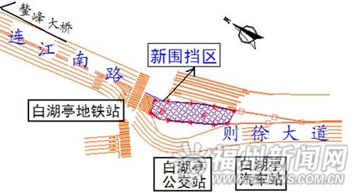 白湖亭立交再围挡1100平方米　预计施工期为45天