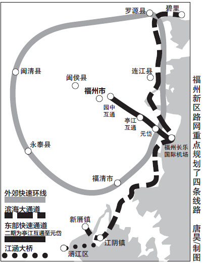 新区规划外郊快速环线 串联8县市区